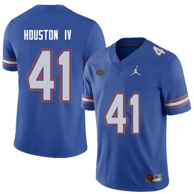 Men's Florida Gators #41 James Houston IV NCAA Jordan Brand Royal Authentic Stitched College Football Jersey LAP2362UU